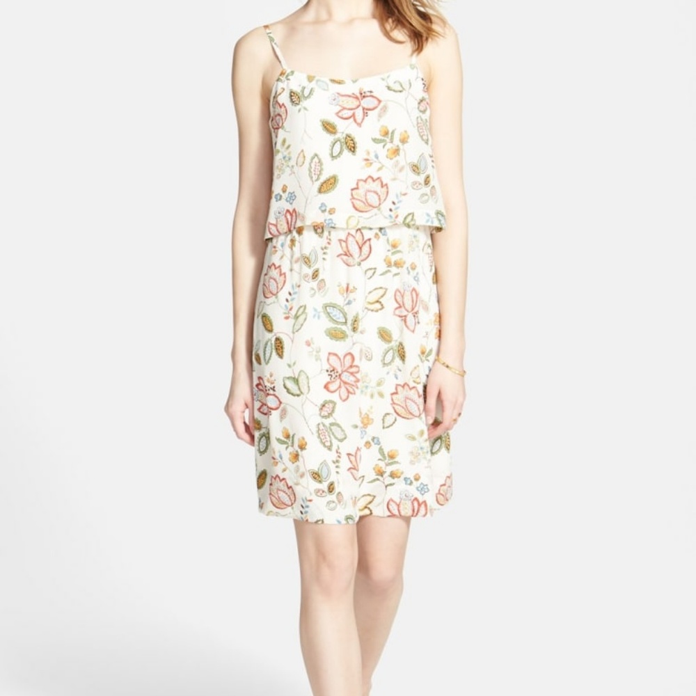 Madewell Silk Overlay Cami Mini Dress